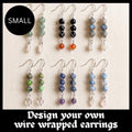 Custom Wire Wrapped Crystal Earrings - single or pair | Small