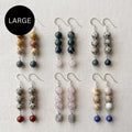 Wire wrapped crystal drop earrings - Choose your pair | Large