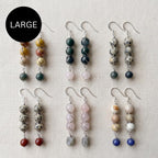 Wire wrapped crystal drop earrings - Choose your pair | Large