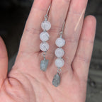 Wire wrapped crystal drop earrings - Choose your pair | Large