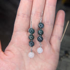 Wire wrapped crystal drop earrings - Choose your pair | Large