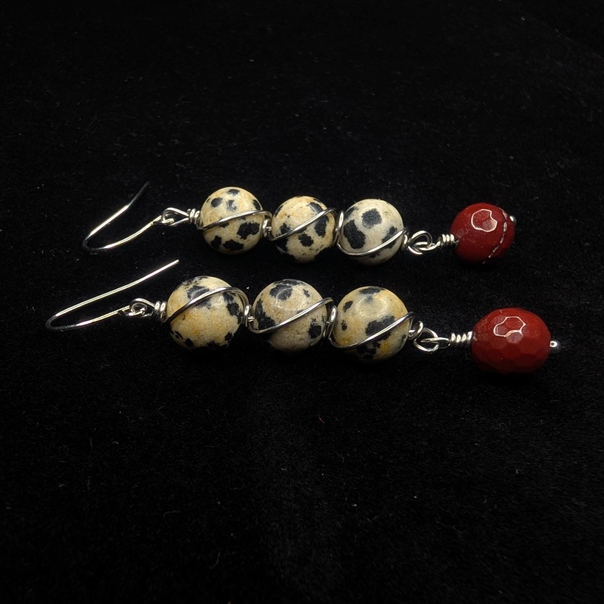 Wire wrapped crystal drop earrings - Choose your pair | Large