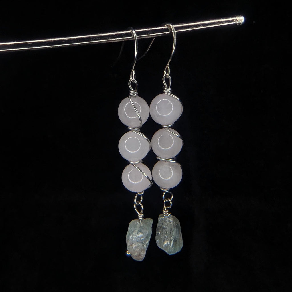 Custom Wire Wrapped Crystal Earrings - single or pair | Large