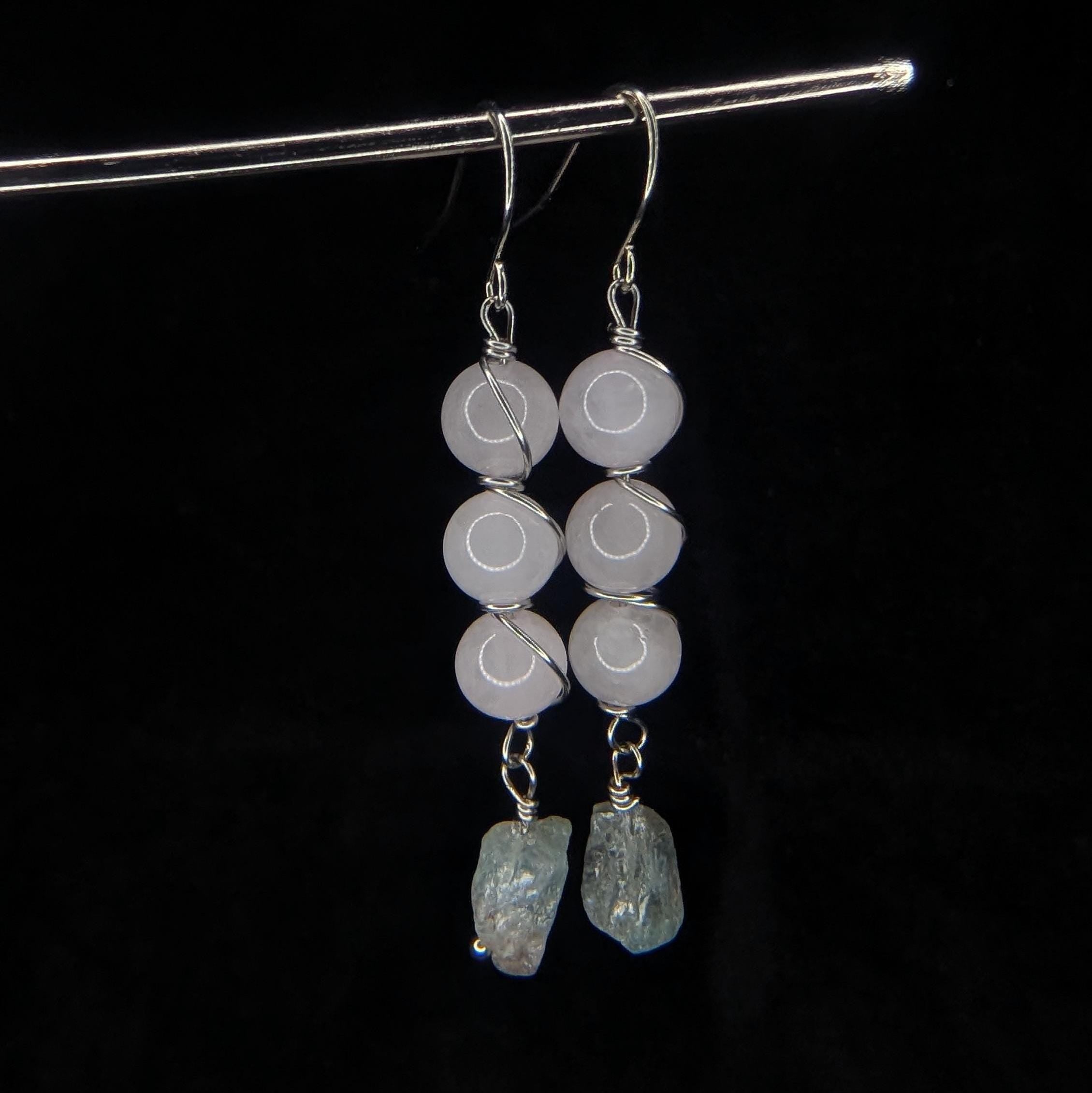 Custom Wire Wrapped Crystal Earrings - single or pair | Large