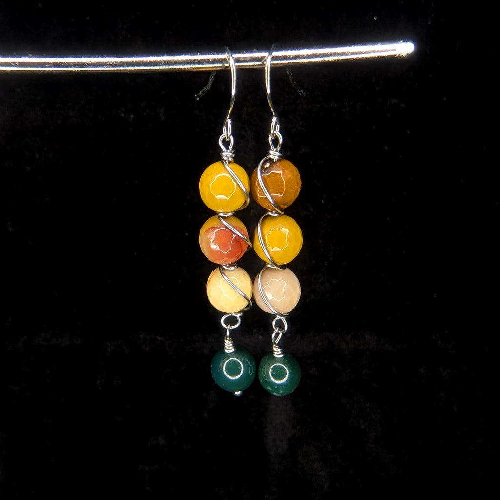 Custom Wire Wrapped Crystal Earrings - single or pair | Large