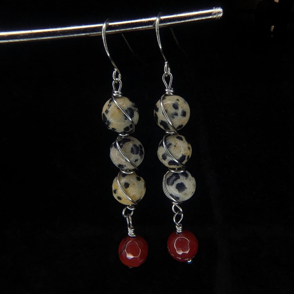 Custom Wire Wrapped Crystal Earrings - single or pair | Large