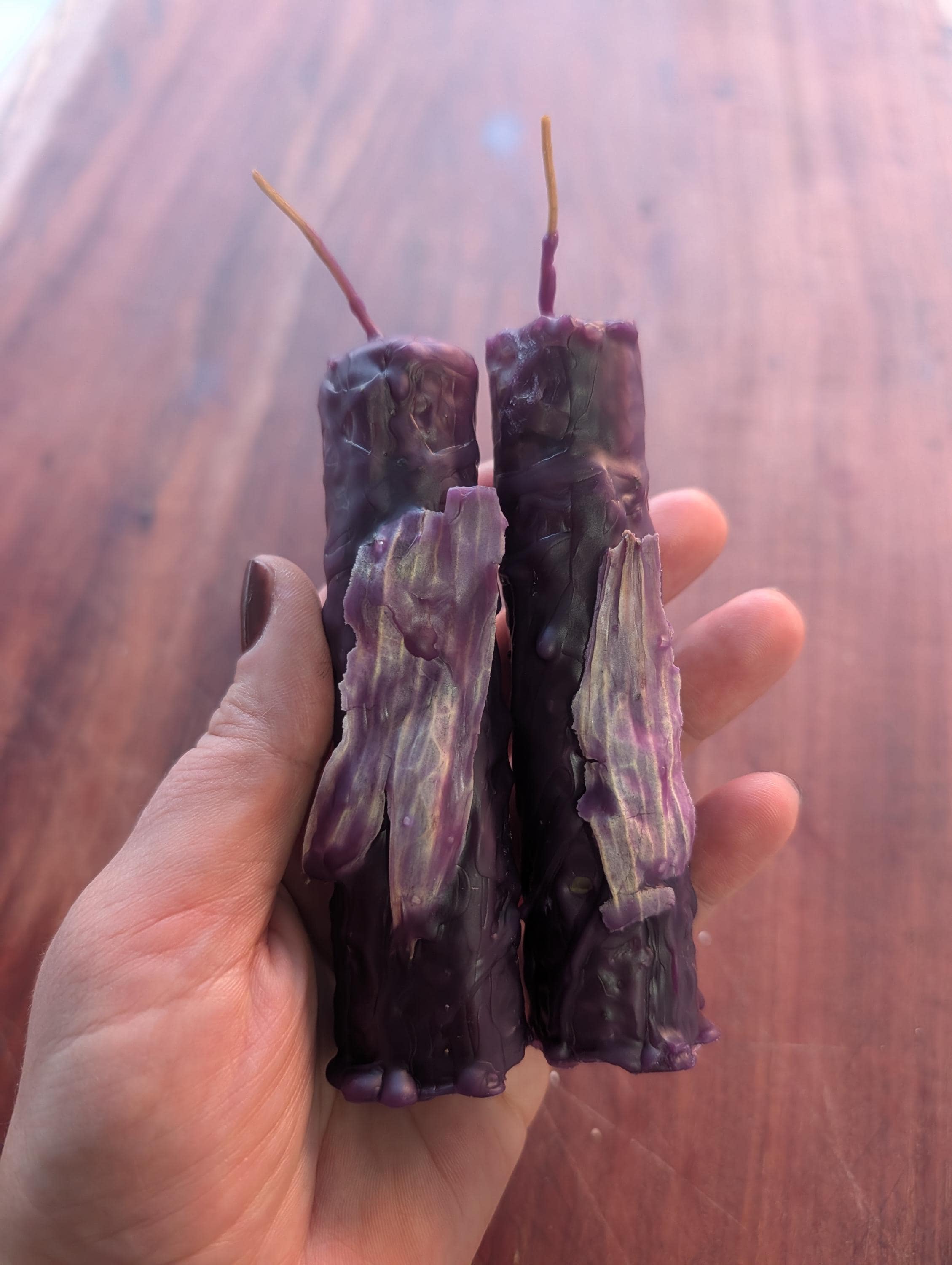 Hekate ritual beeswax taper candles