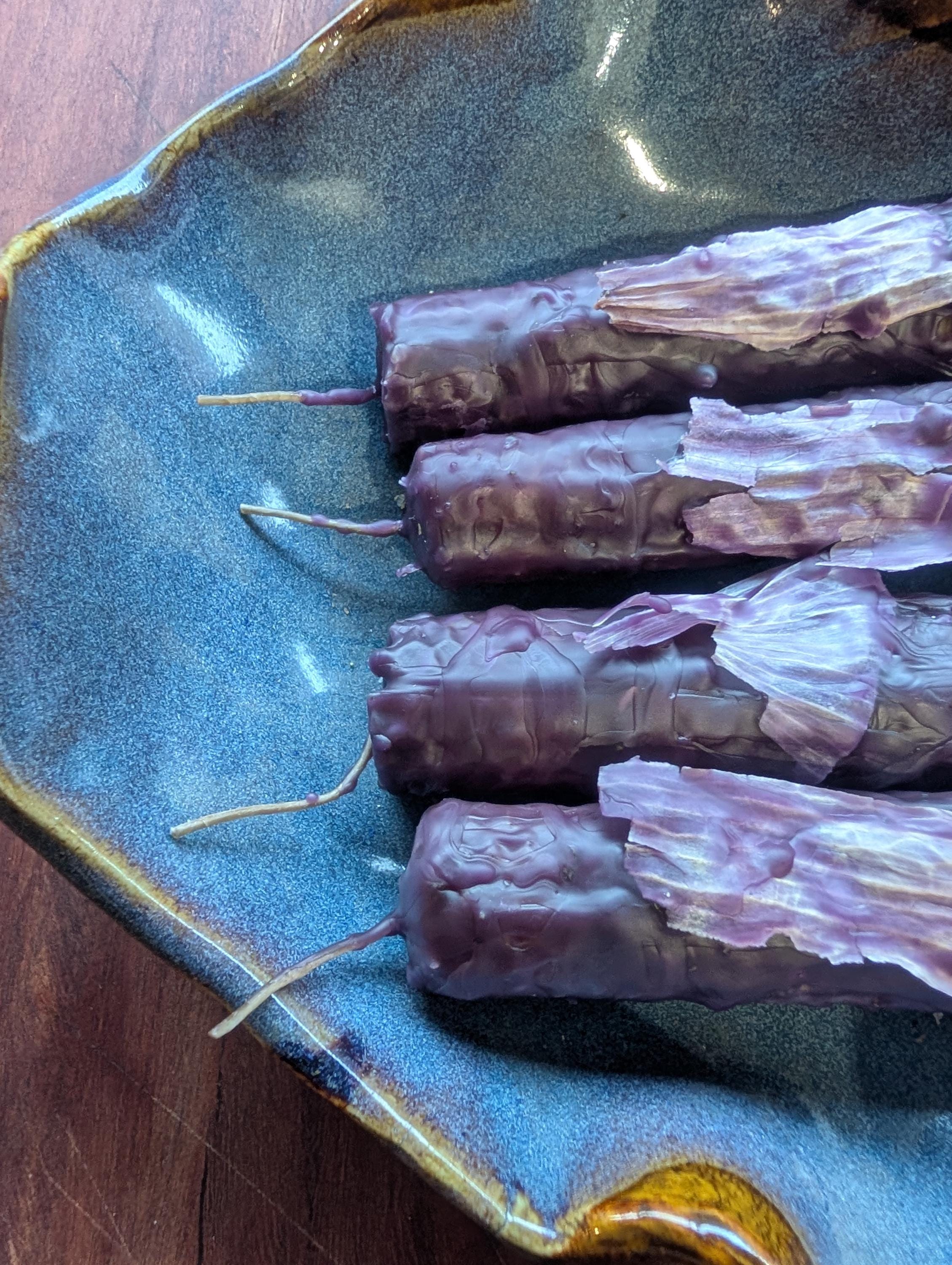 Hekate ritual beeswax taper candles
