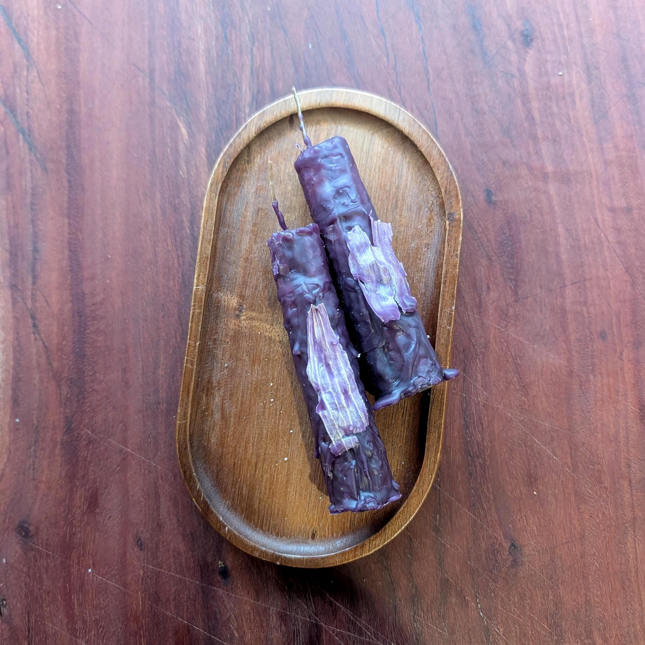 Hekate ritual beeswax taper candles