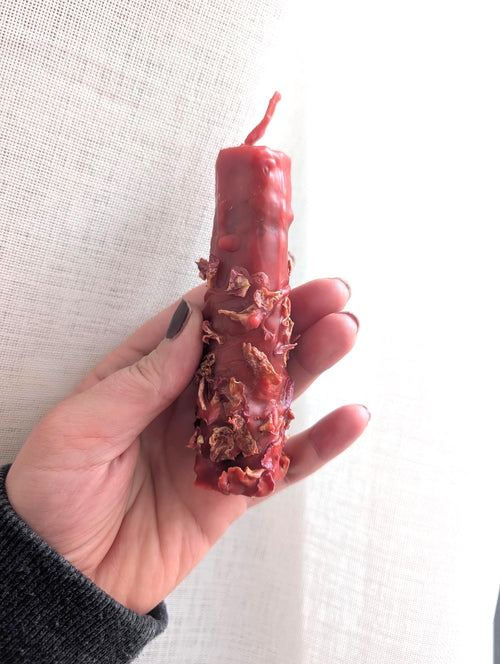 Self love and healing ritual beeswax candles
