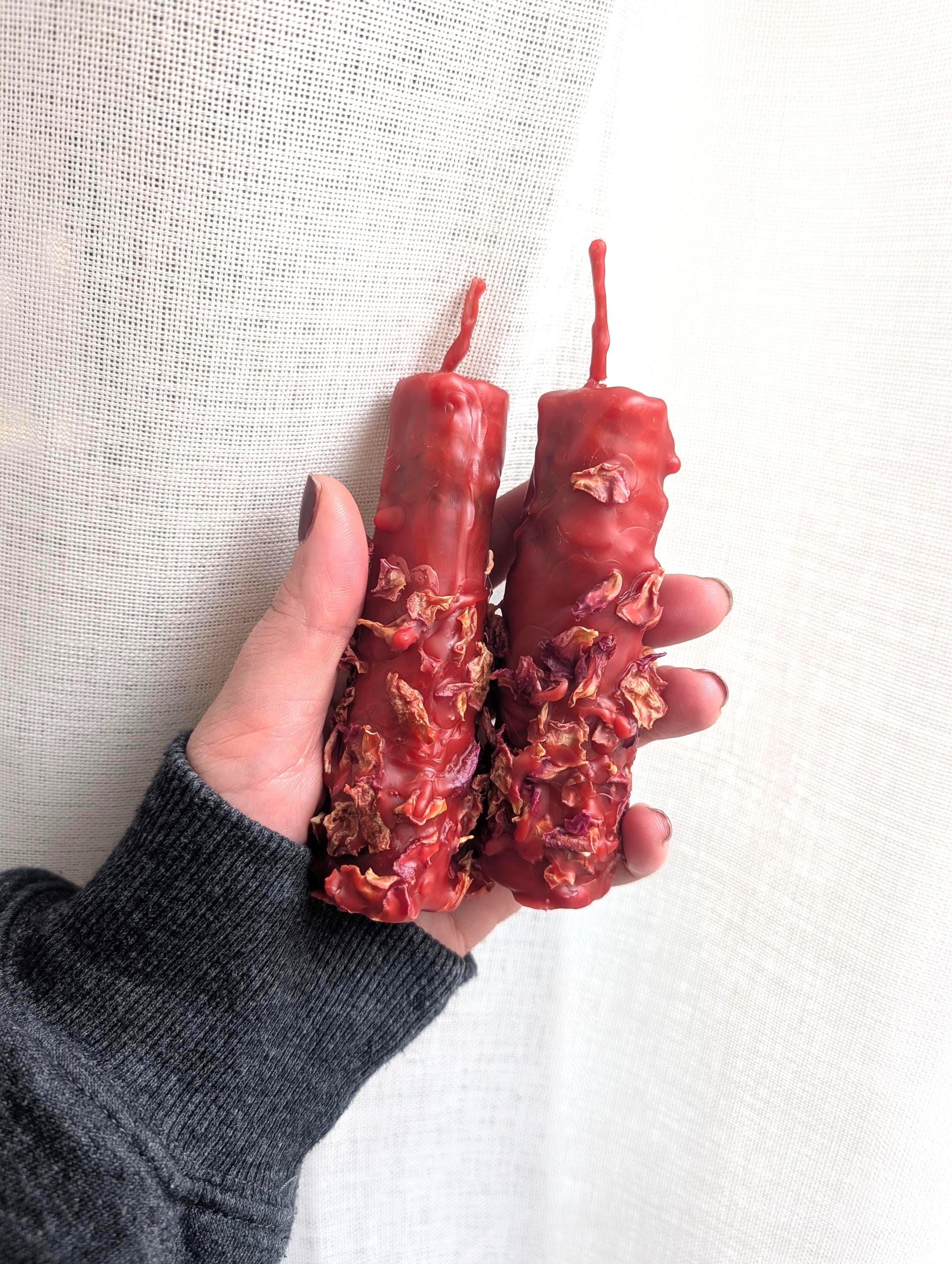 Self love and healing ritual beeswax candles