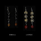 Wire wrapped crystal drop earrings - Choose your pair | Large