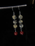Wire wrapped crystal drop earrings - Choose your pair | Large