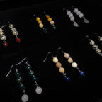 Wire wrapped crystal drop earrings - Choose your pair | Large