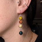 Custom Wire Wrapped Crystal Earrings - single or pair | Large