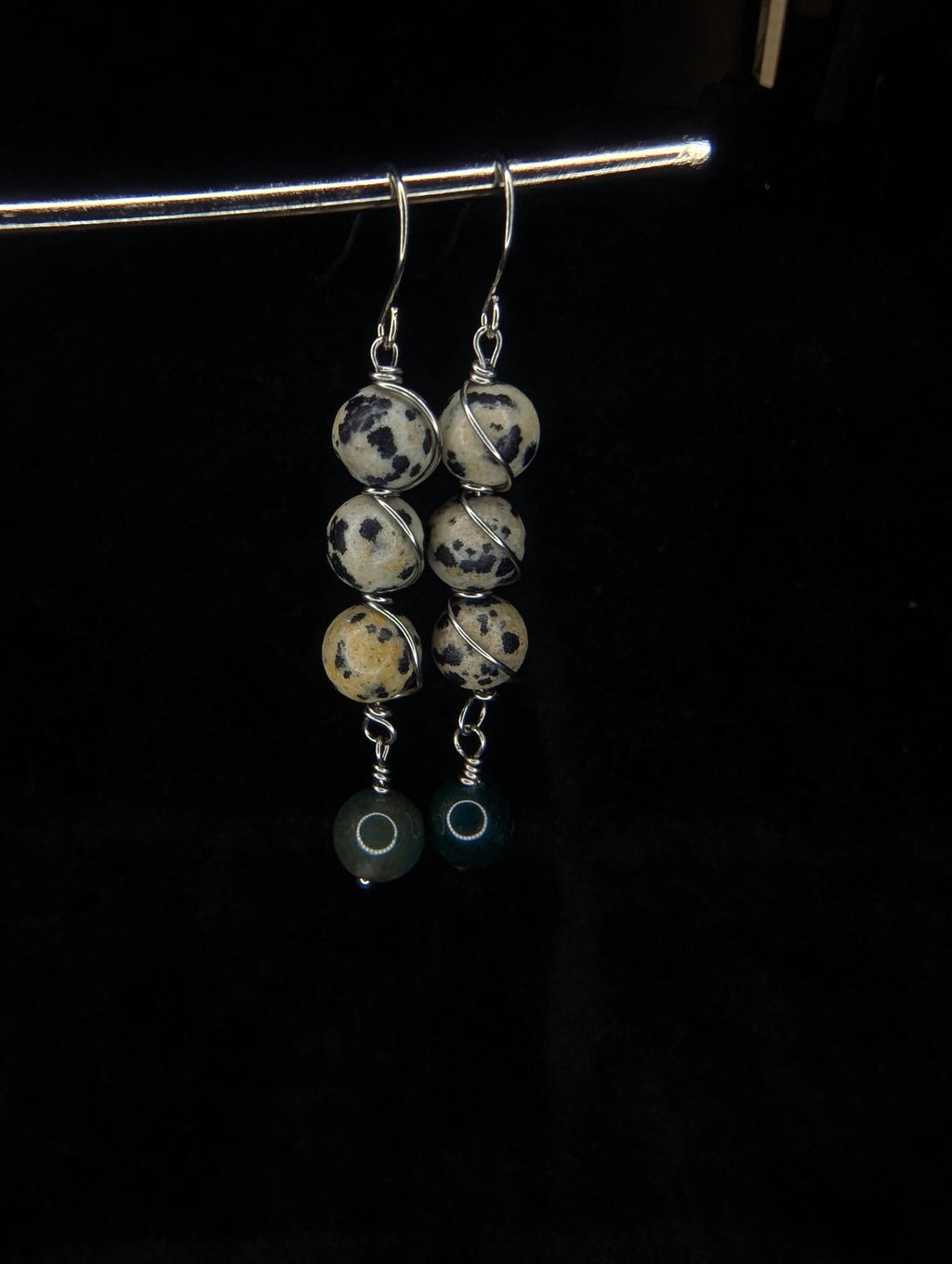 Custom Wire Wrapped Crystal Earrings - single or pair | Large