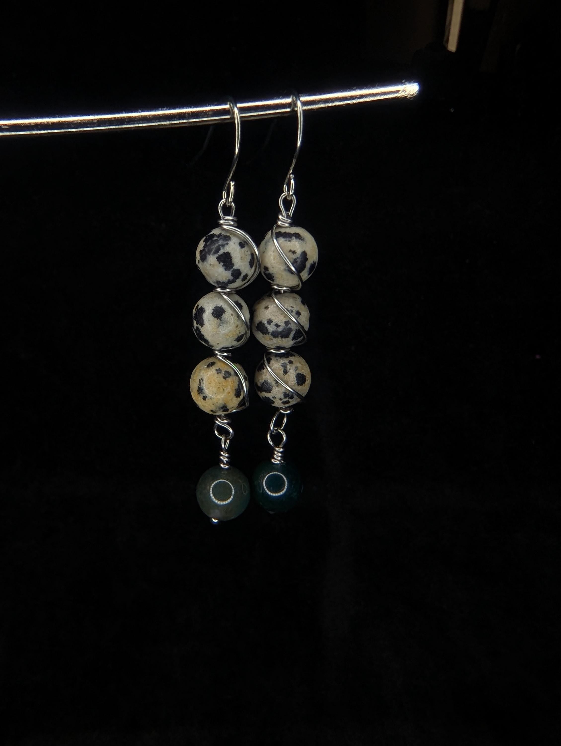 Custom Wire Wrapped Crystal Earrings - single or pair | Large