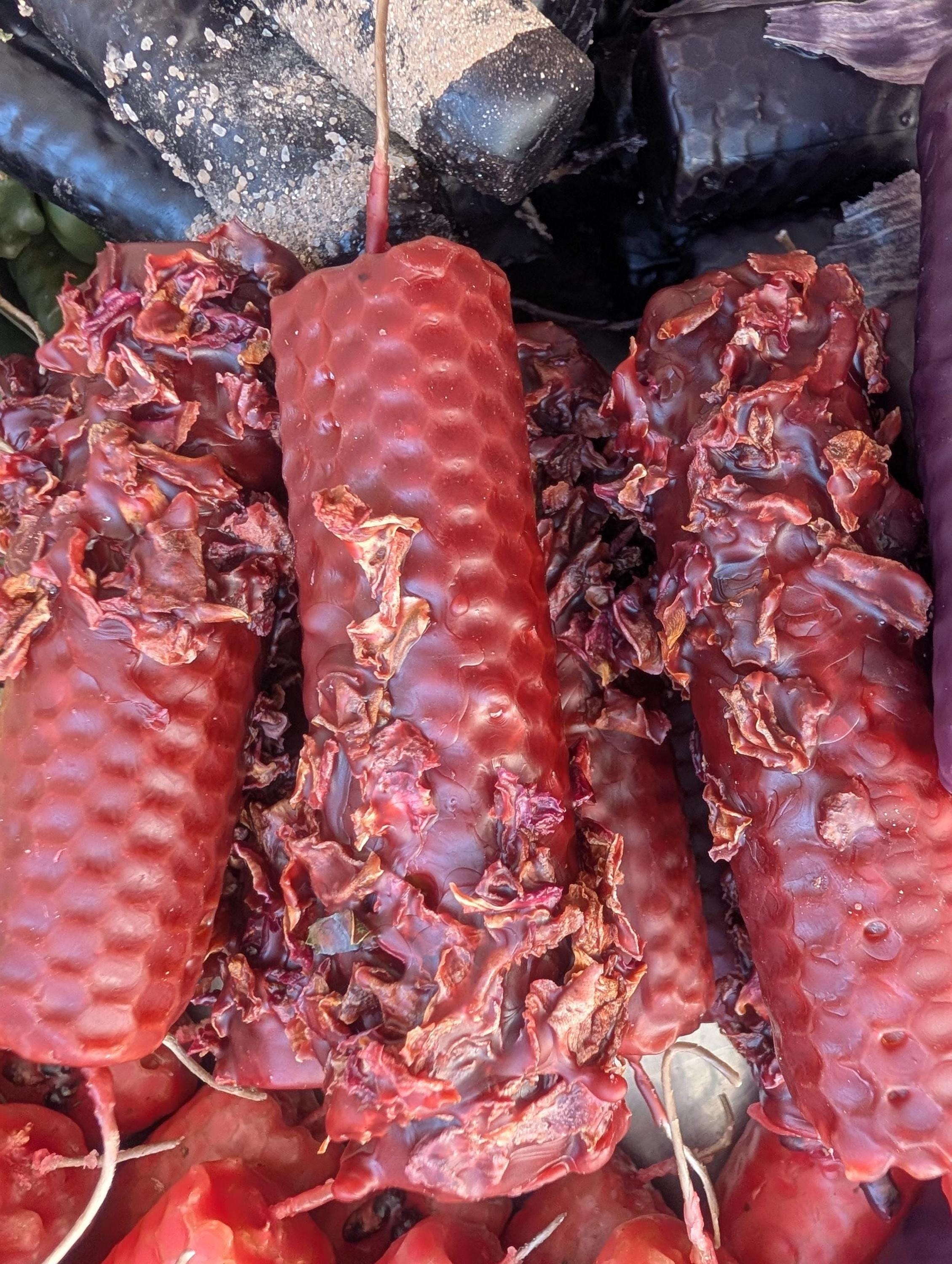 Self love and healing ritual beeswax candles