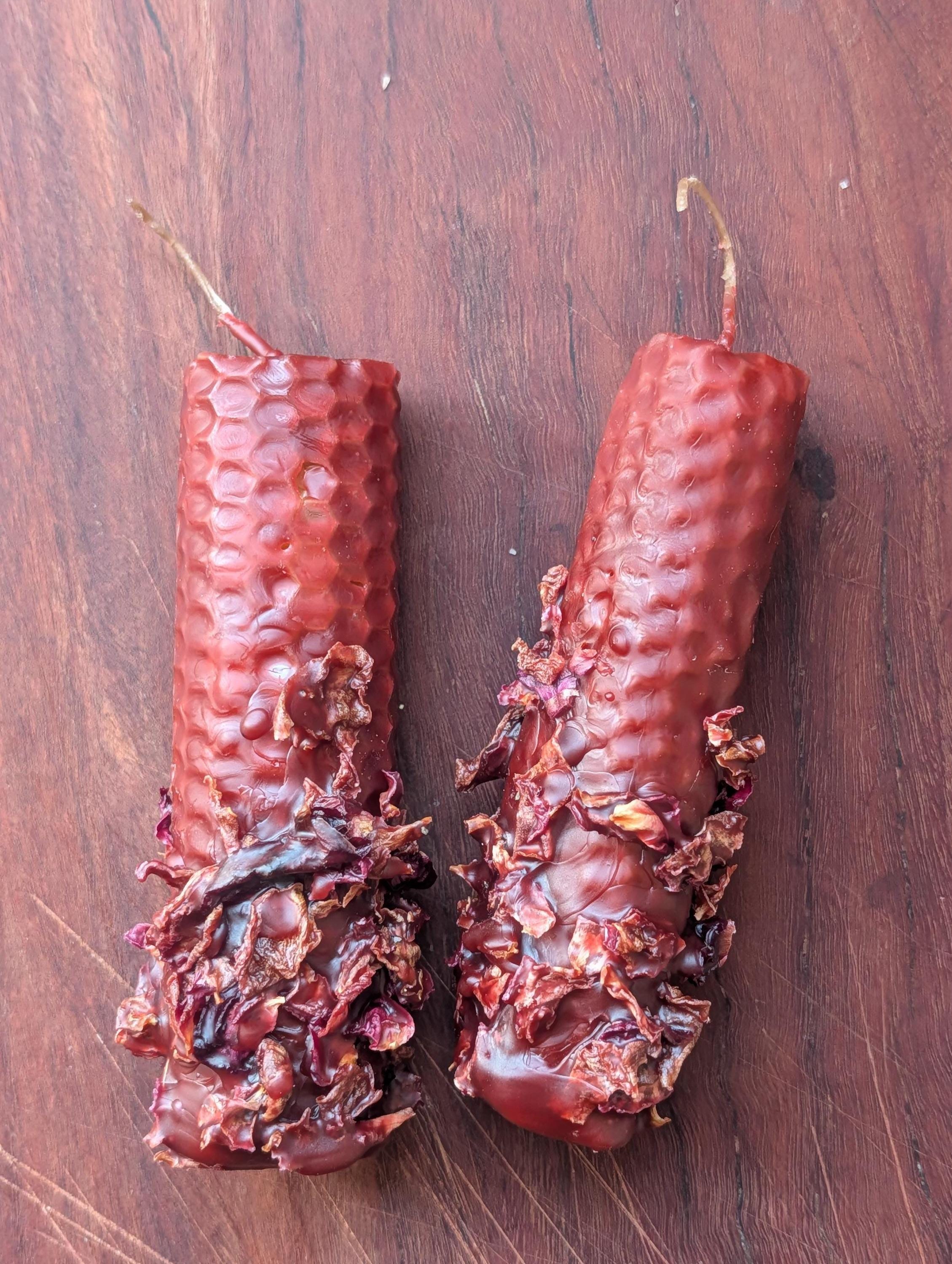 Self love and healing ritual beeswax candles