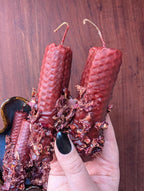 Self love and healing ritual beeswax candles
