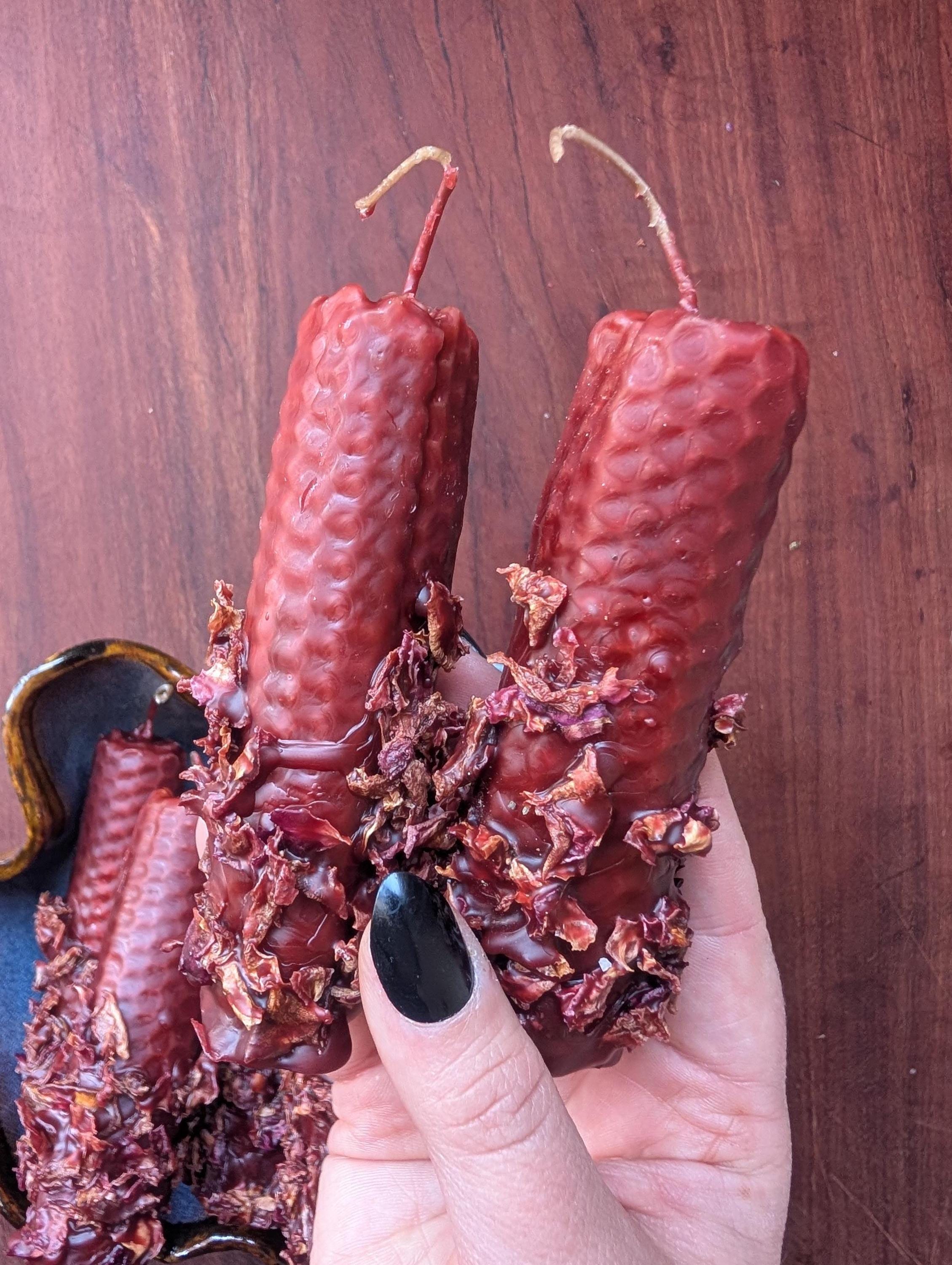 Self love and healing ritual beeswax candles
