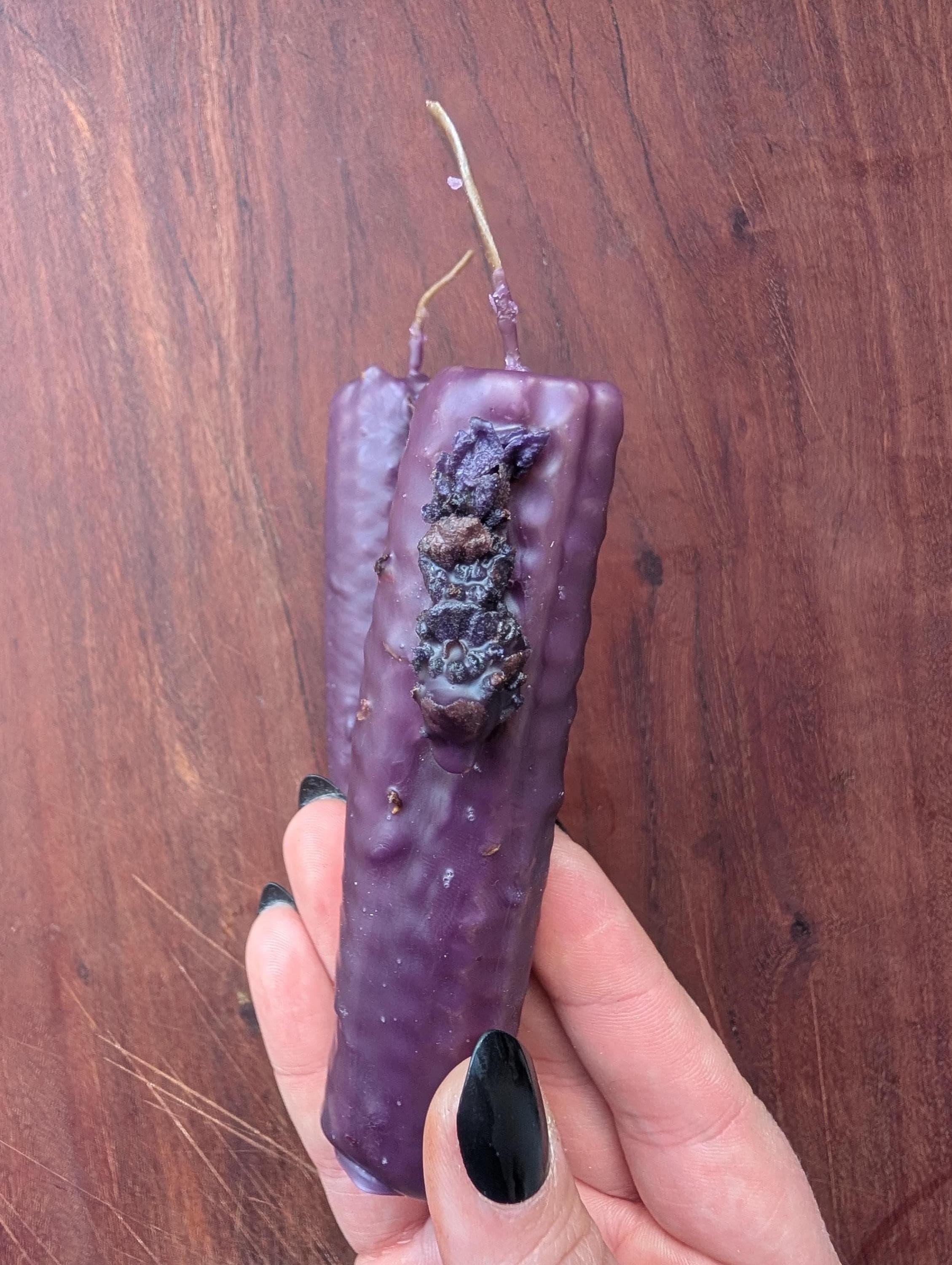 Intuition and clarity ritual beeswax candles