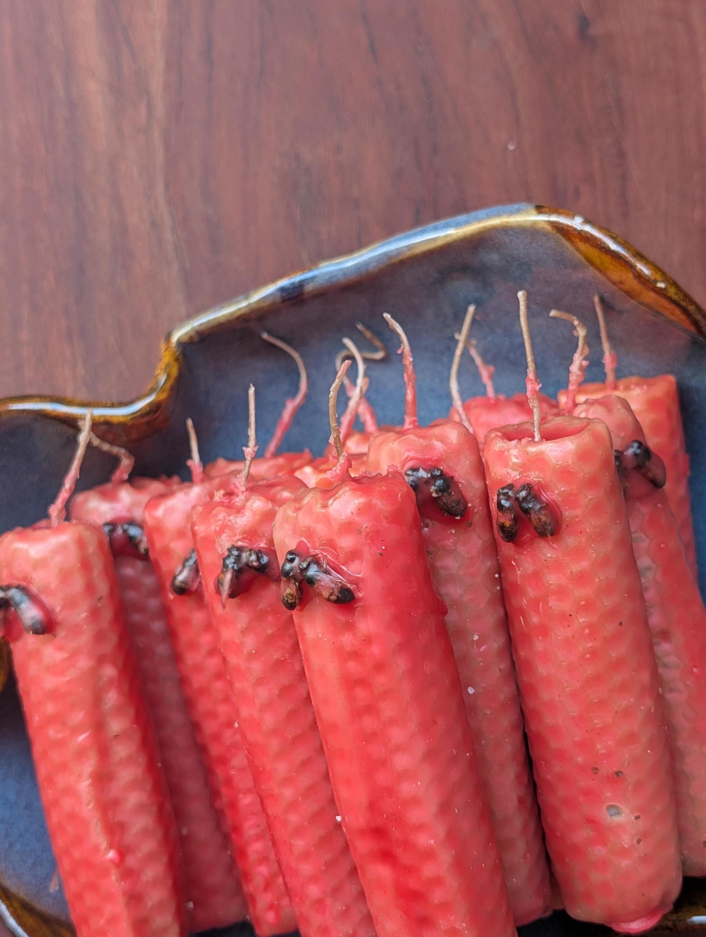 Soulmate connection and heart opening ritual beeswax candles