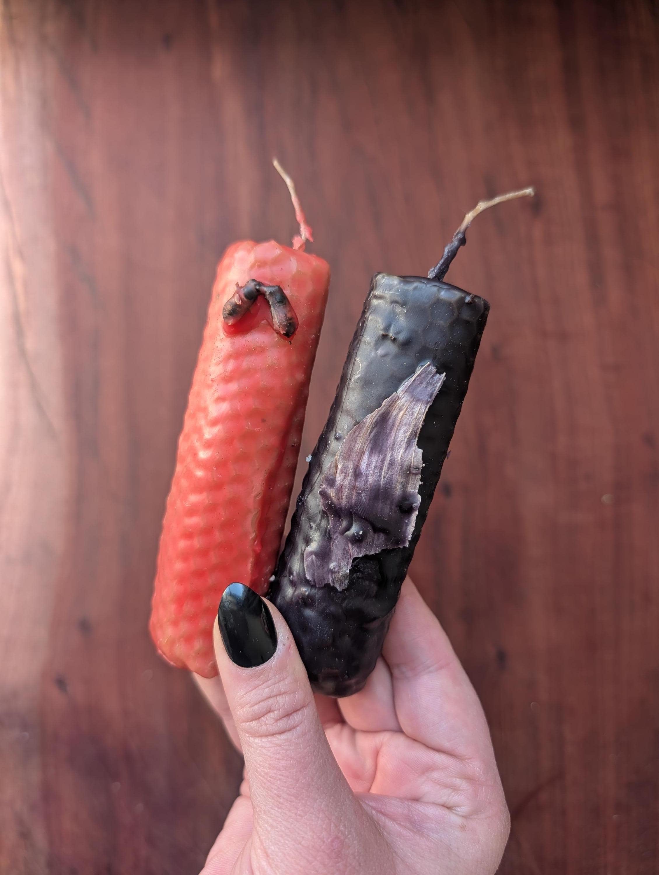 Candle Ritual Set | Choose any two hand-rolled beeswax tapers