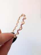 Custom copper wire wrapped crystal bracelet