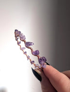Custom copper crystal chip bracelet