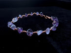 Custom copper crystal chip bracelet