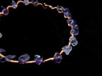 Custom copper crystal chip bracelet