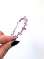 Custom copper crystal chip bracelet