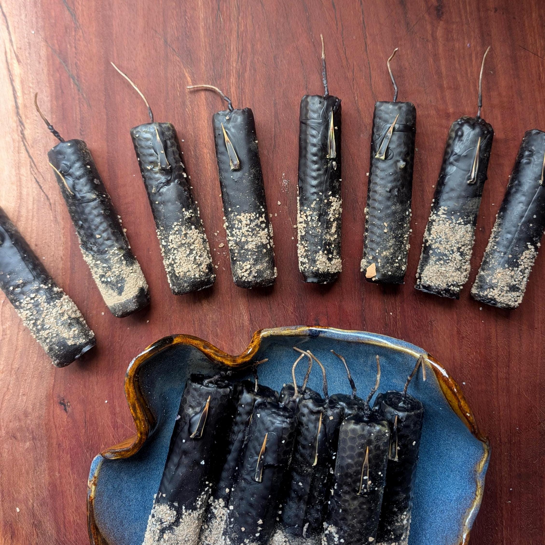 Protection ritual beeswax candles