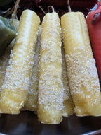 Cleansing and renewal ritual beeswax candles