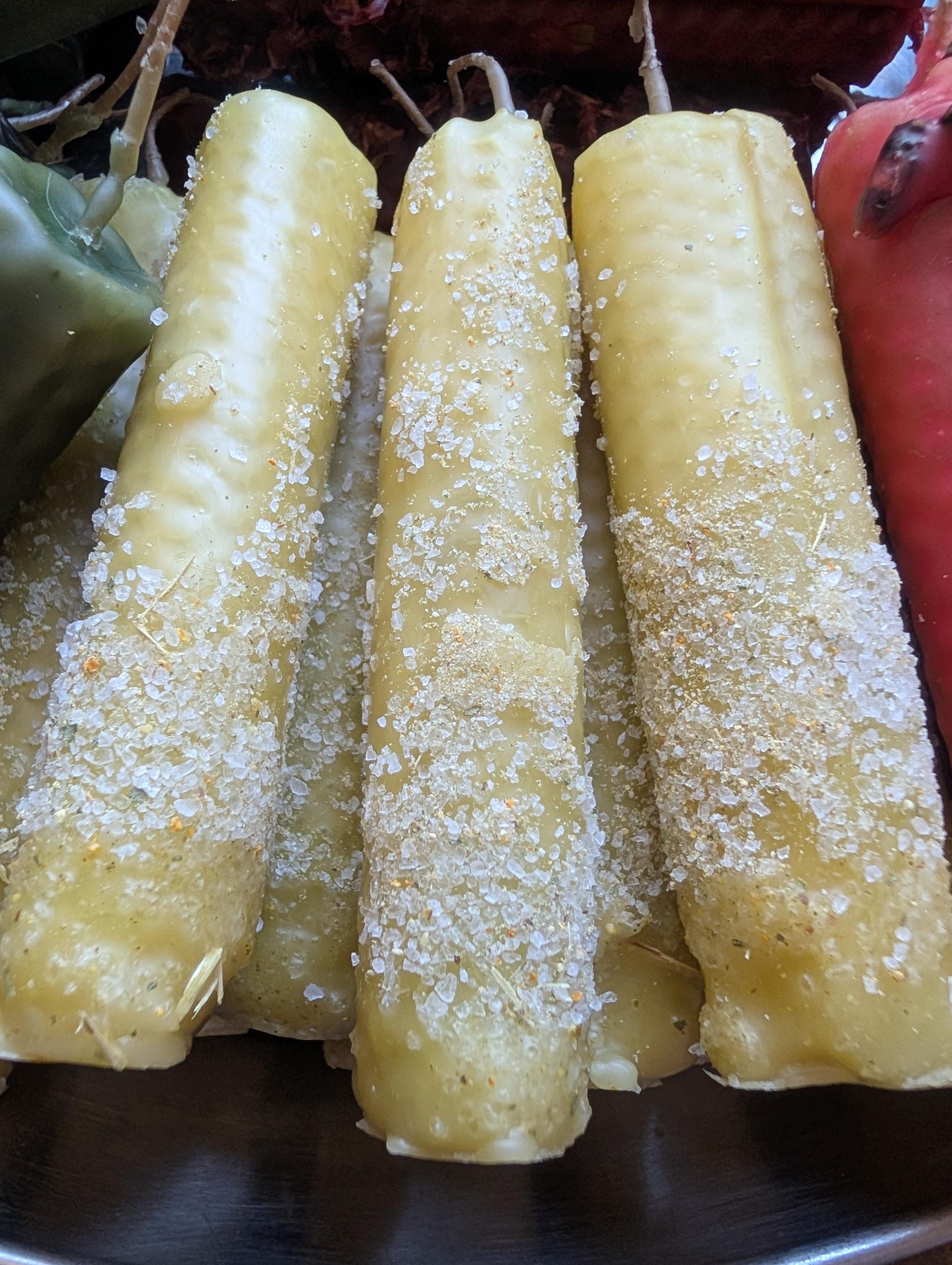 Cleansing and renewal ritual beeswax candles
