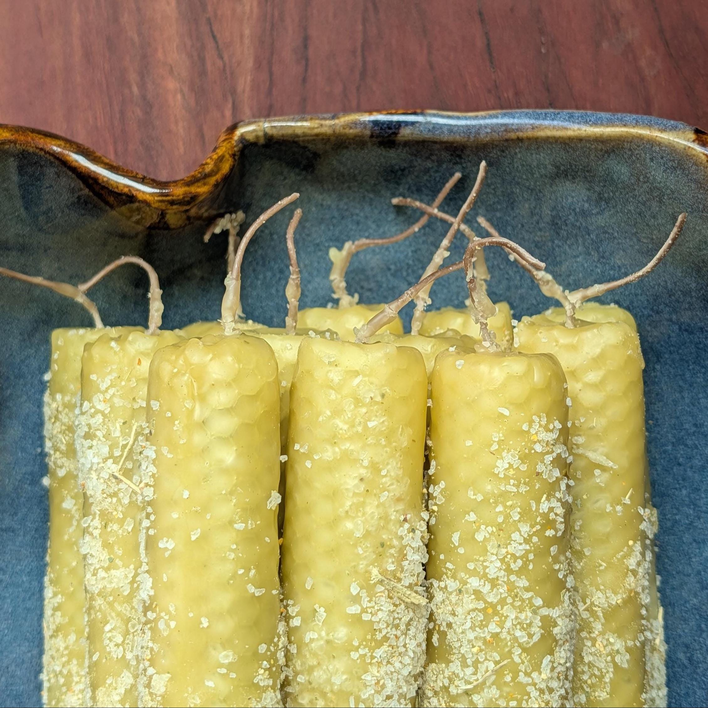 Cleansing and renewal ritual beeswax candles