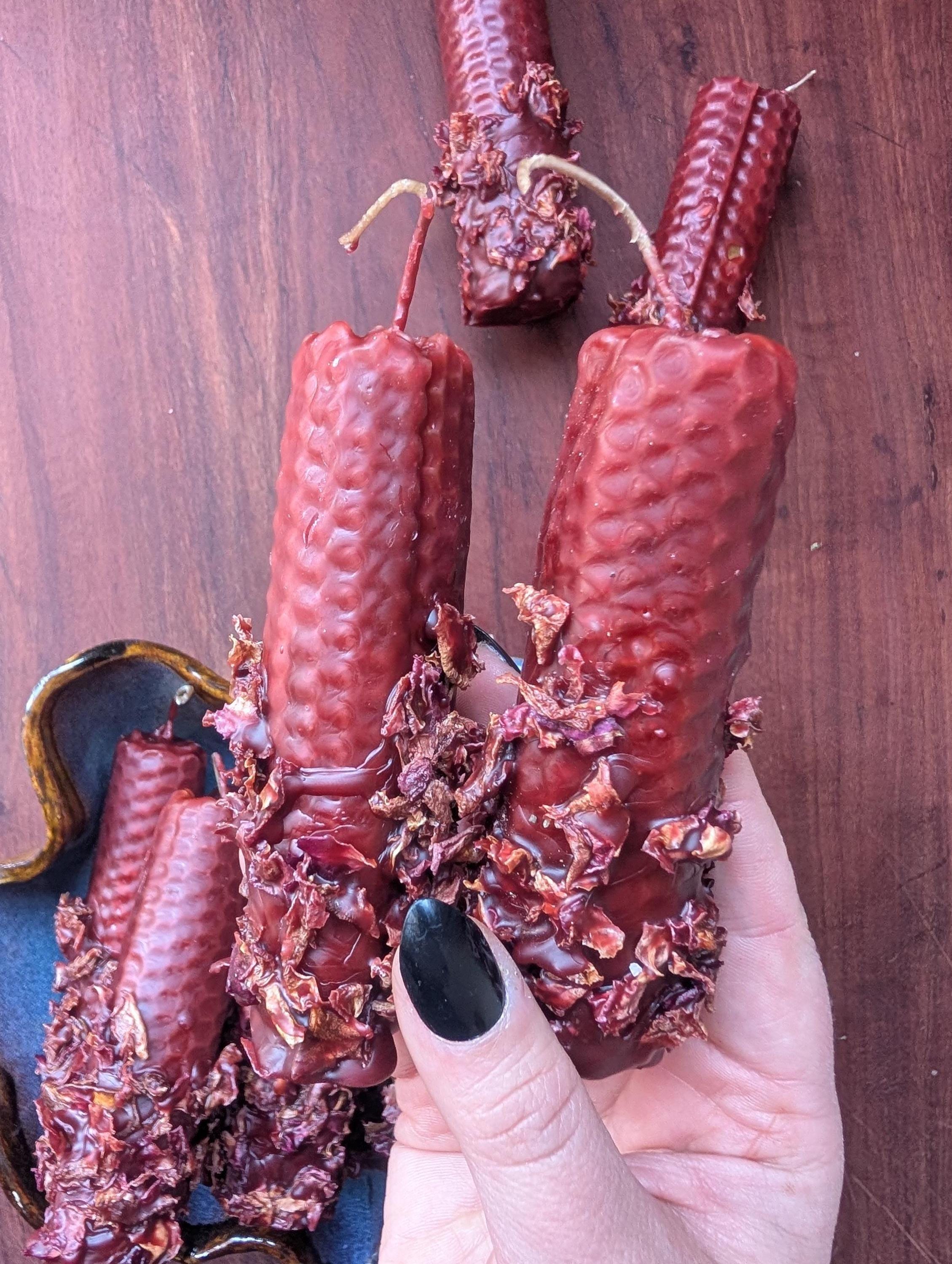 Self love and healing ritual beeswax candles