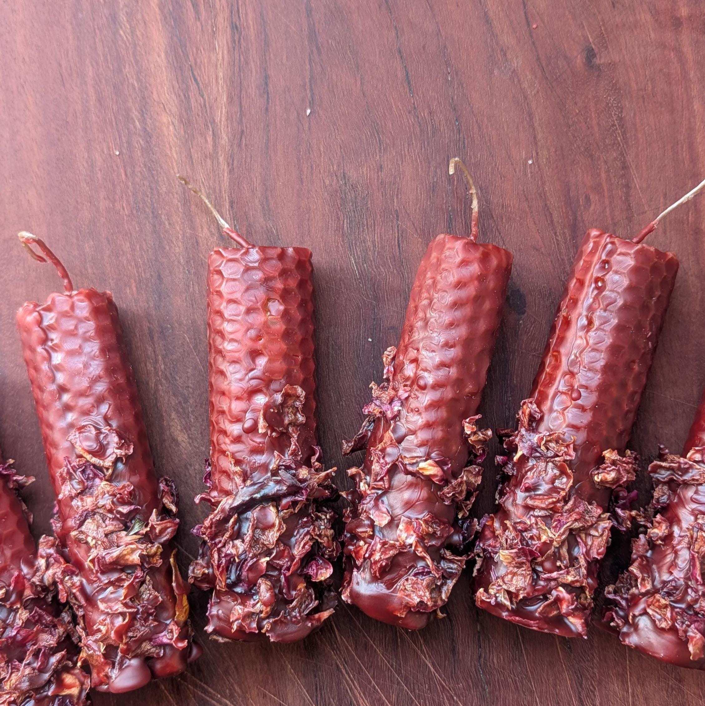 Self love and healing ritual beeswax candles