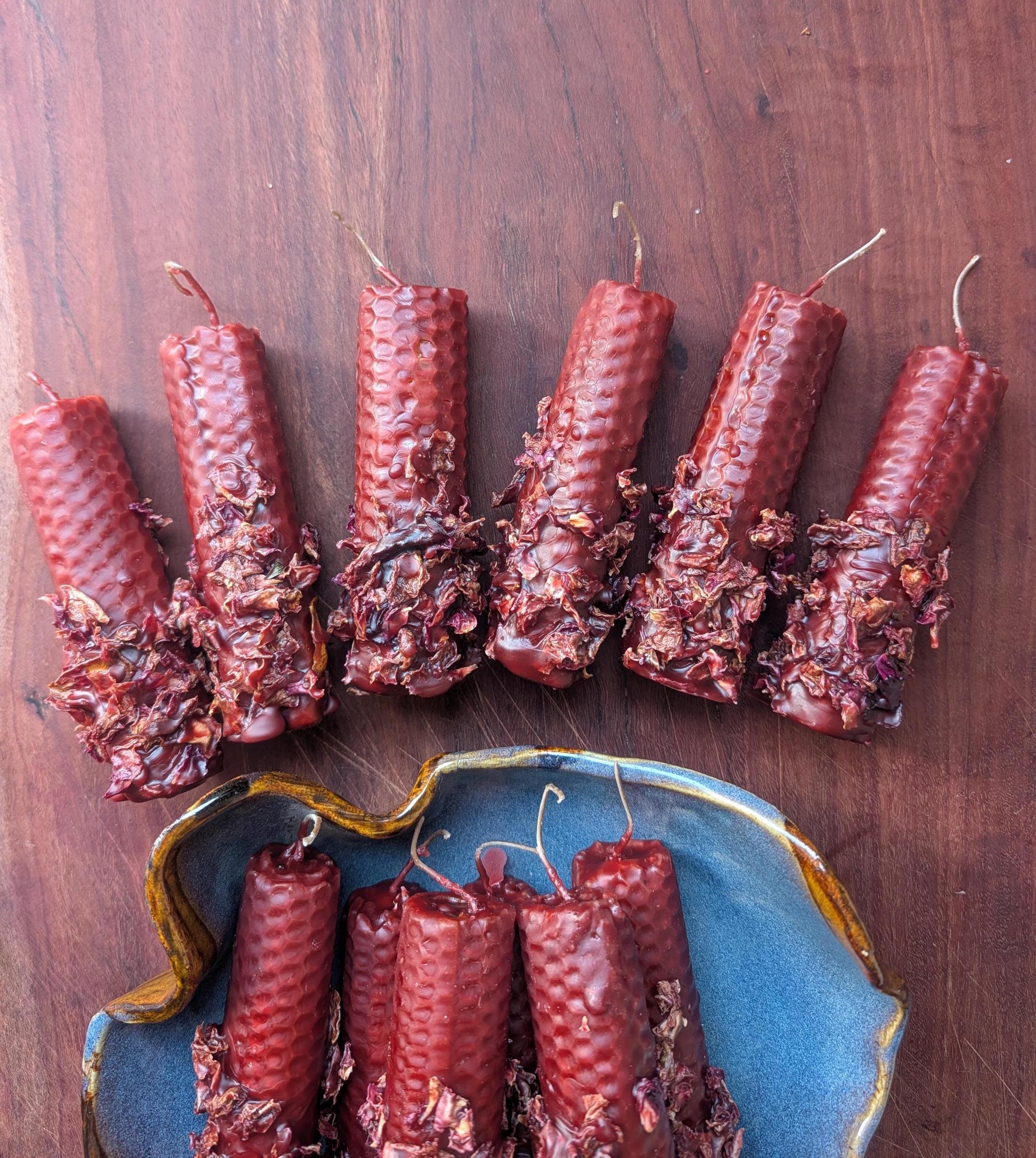 Self love and healing ritual beeswax candles