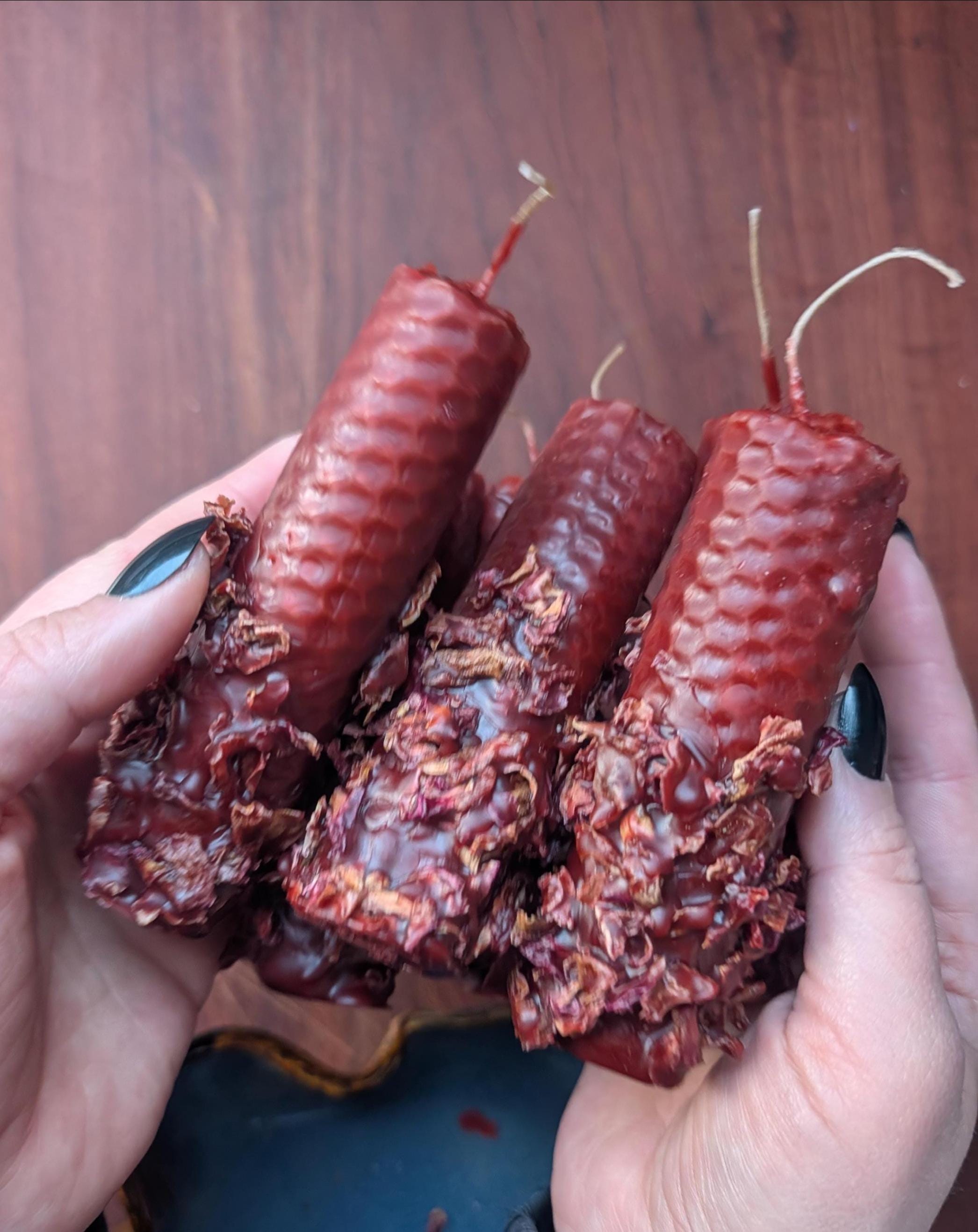 Self love and healing ritual beeswax candles