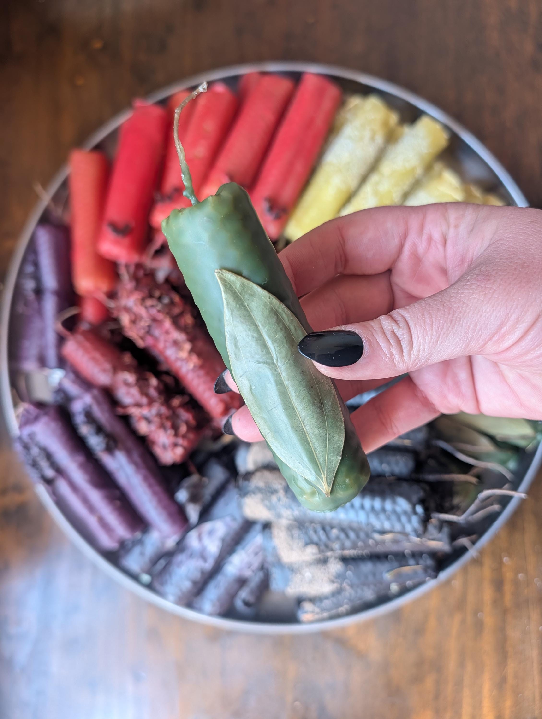 Fortune and prosperity ritual beeswax candles