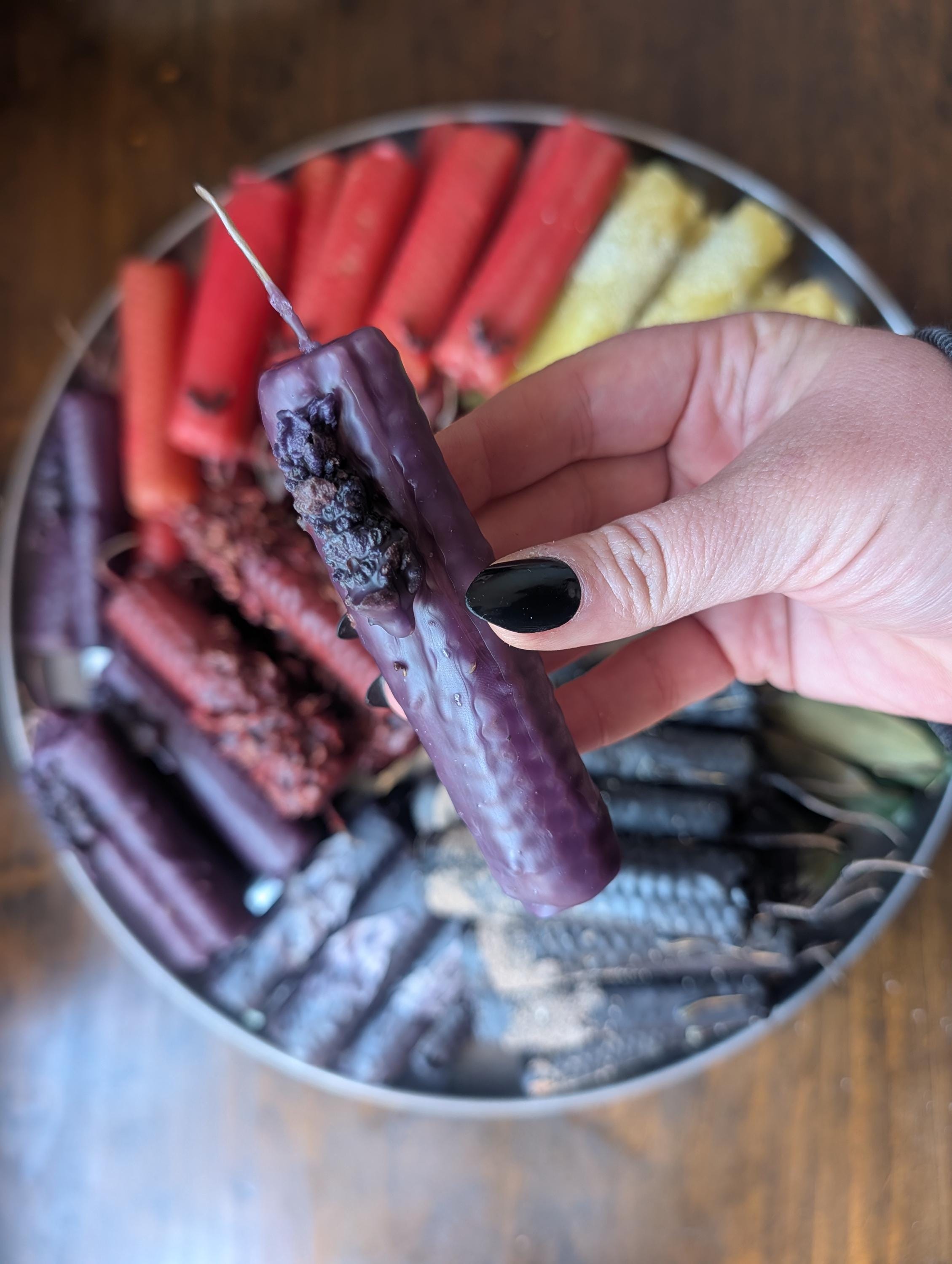 Intuition and clarity ritual beeswax candles