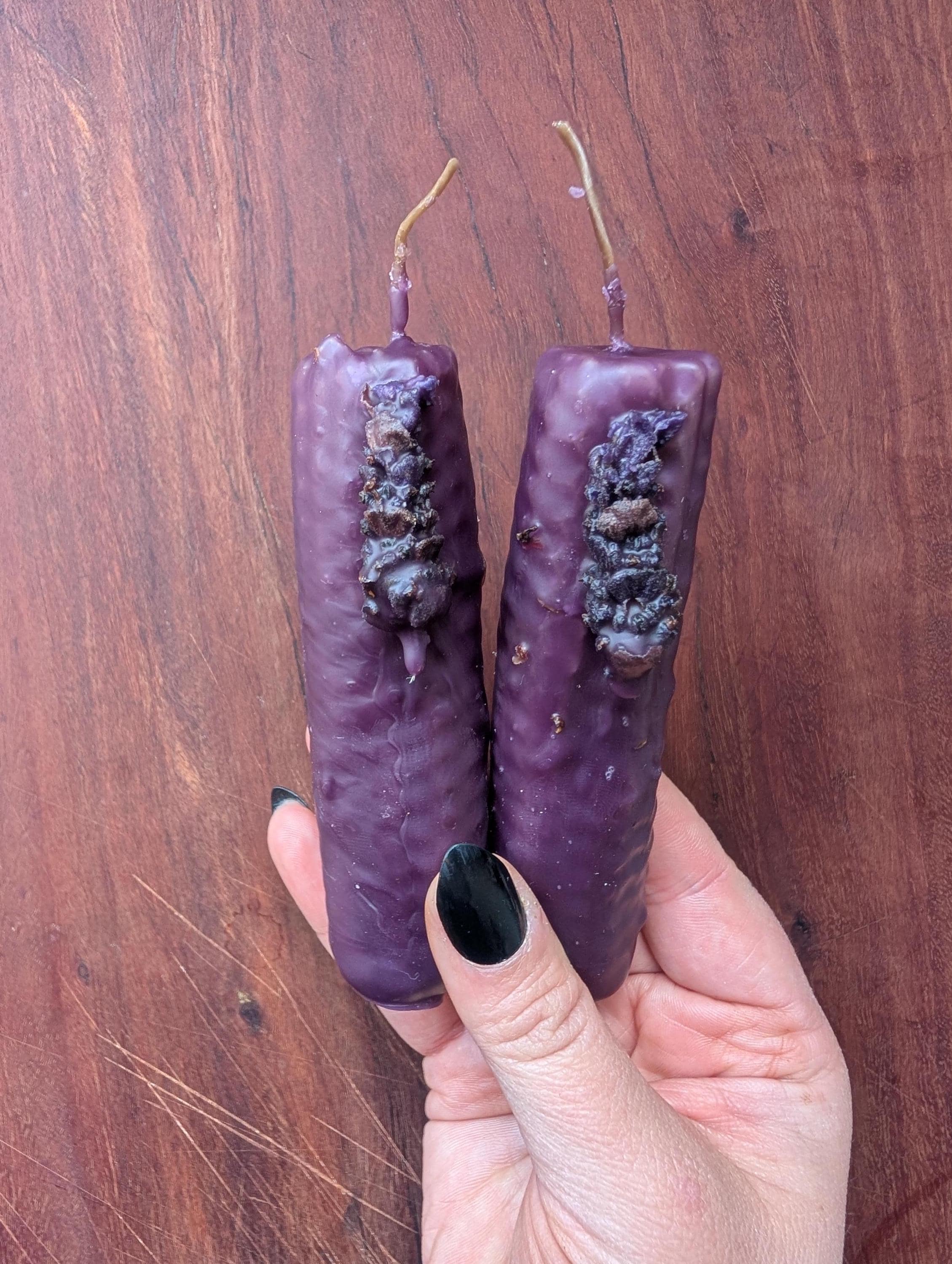Intuition and clarity ritual beeswax candles