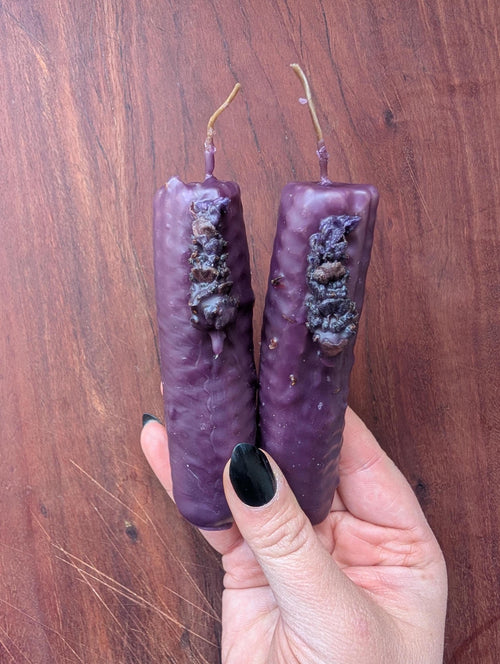 Intuition and clarity ritual beeswax candles