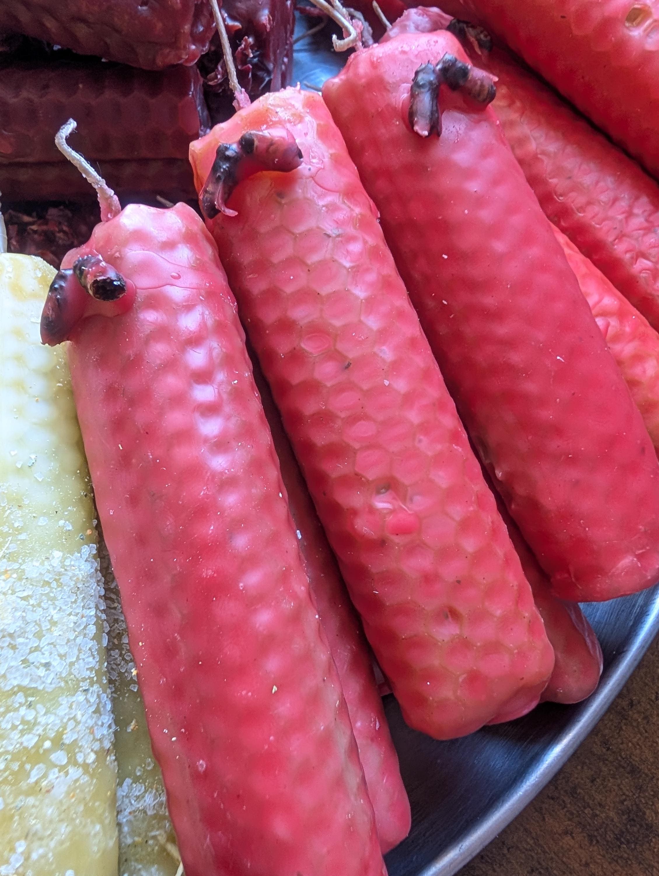 Soulmate connection and heart opening ritual beeswax candles