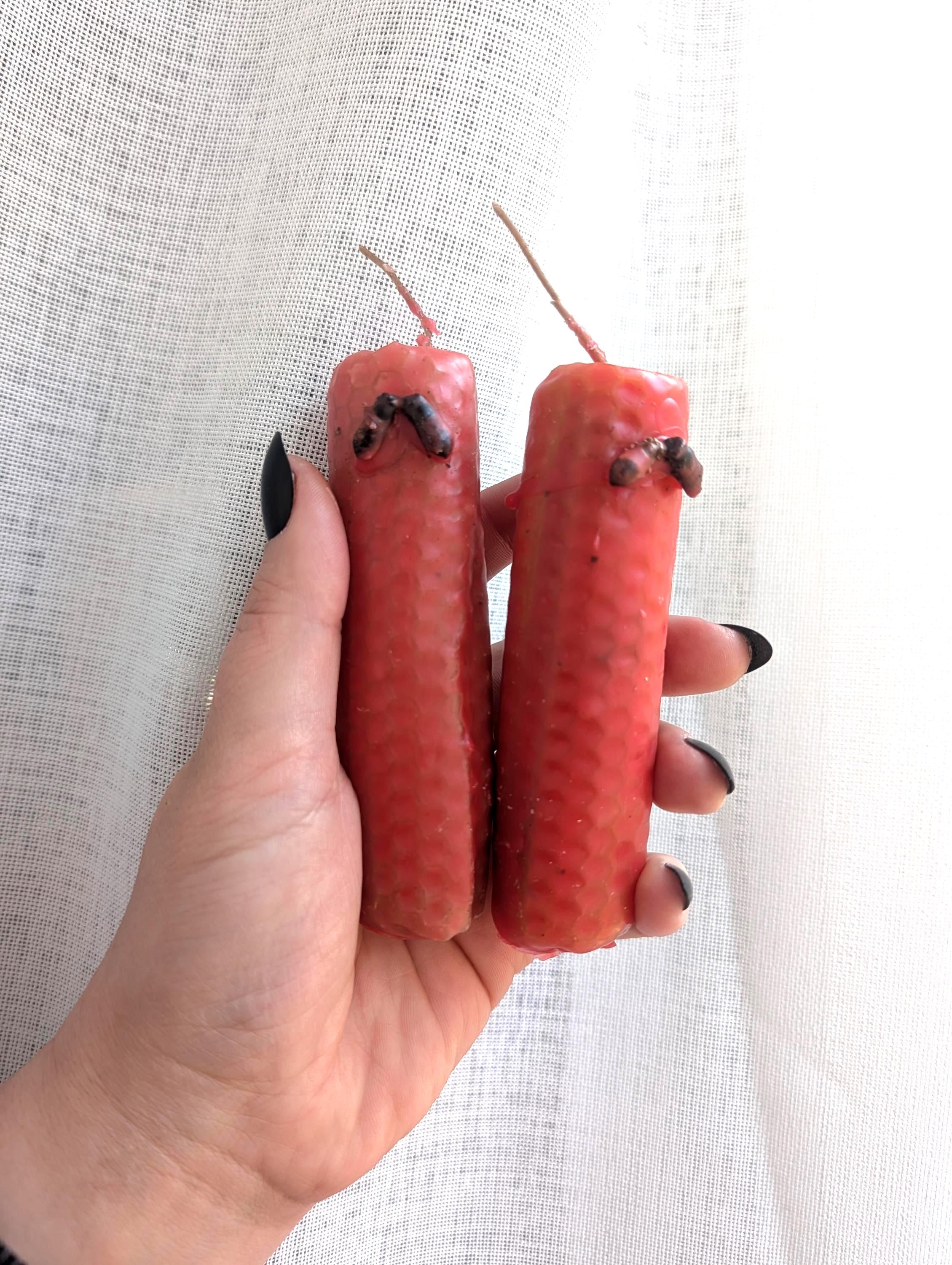 Soulmate connection and heart opening ritual beeswax candles