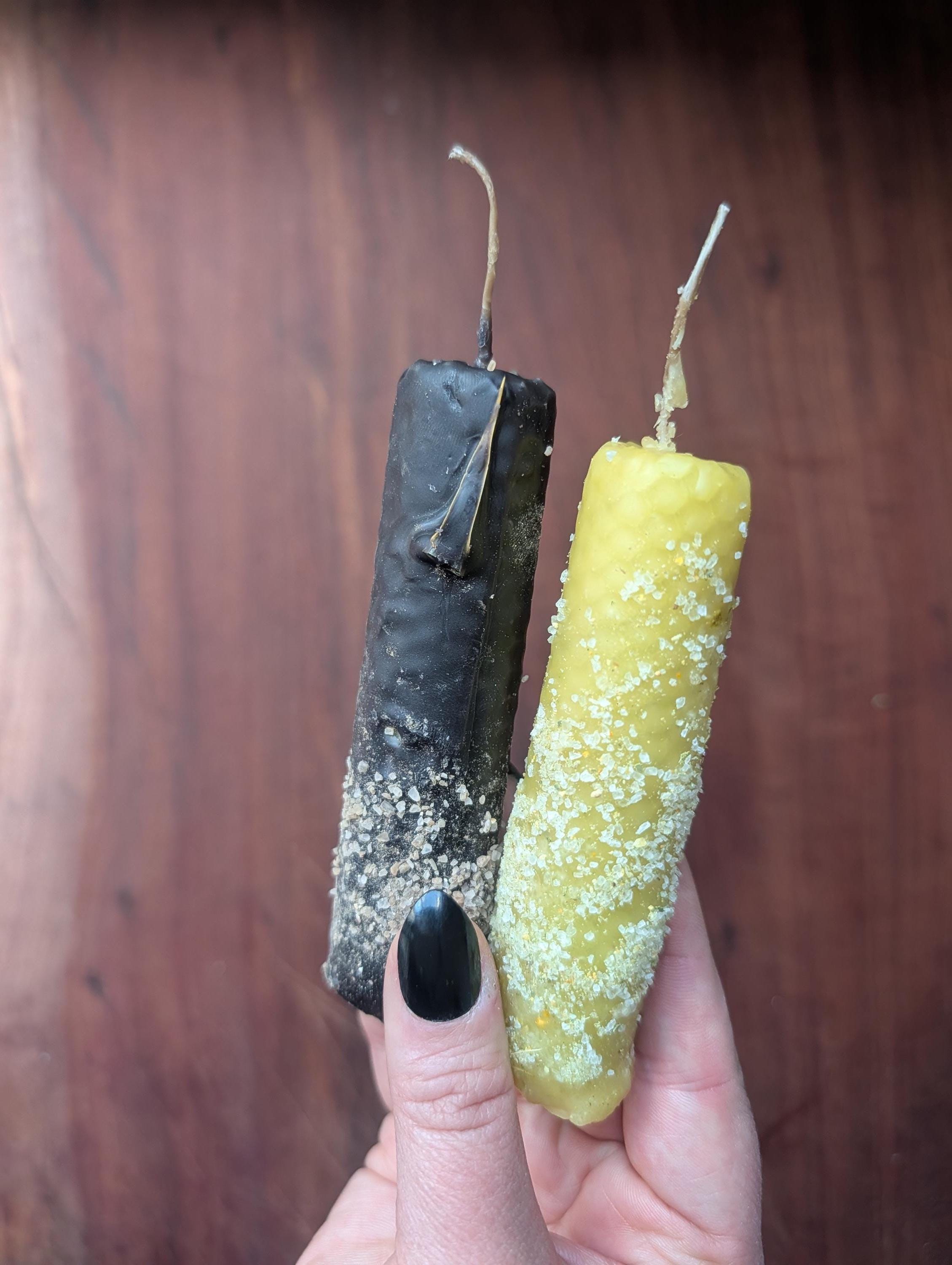 Candle Ritual Set | Choose any two hand-rolled beeswax tapers