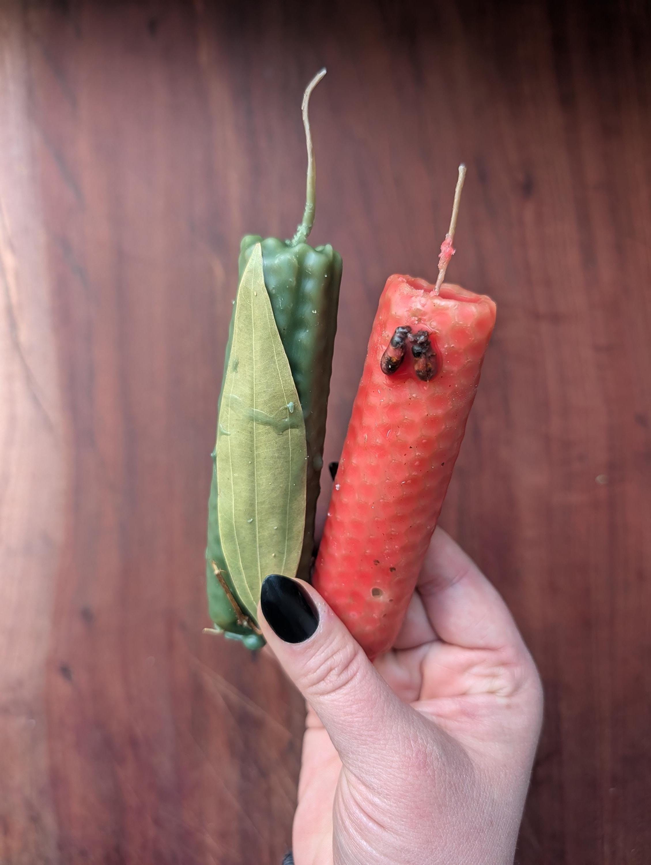 Candle Ritual Set | Choose any two hand-rolled beeswax tapers