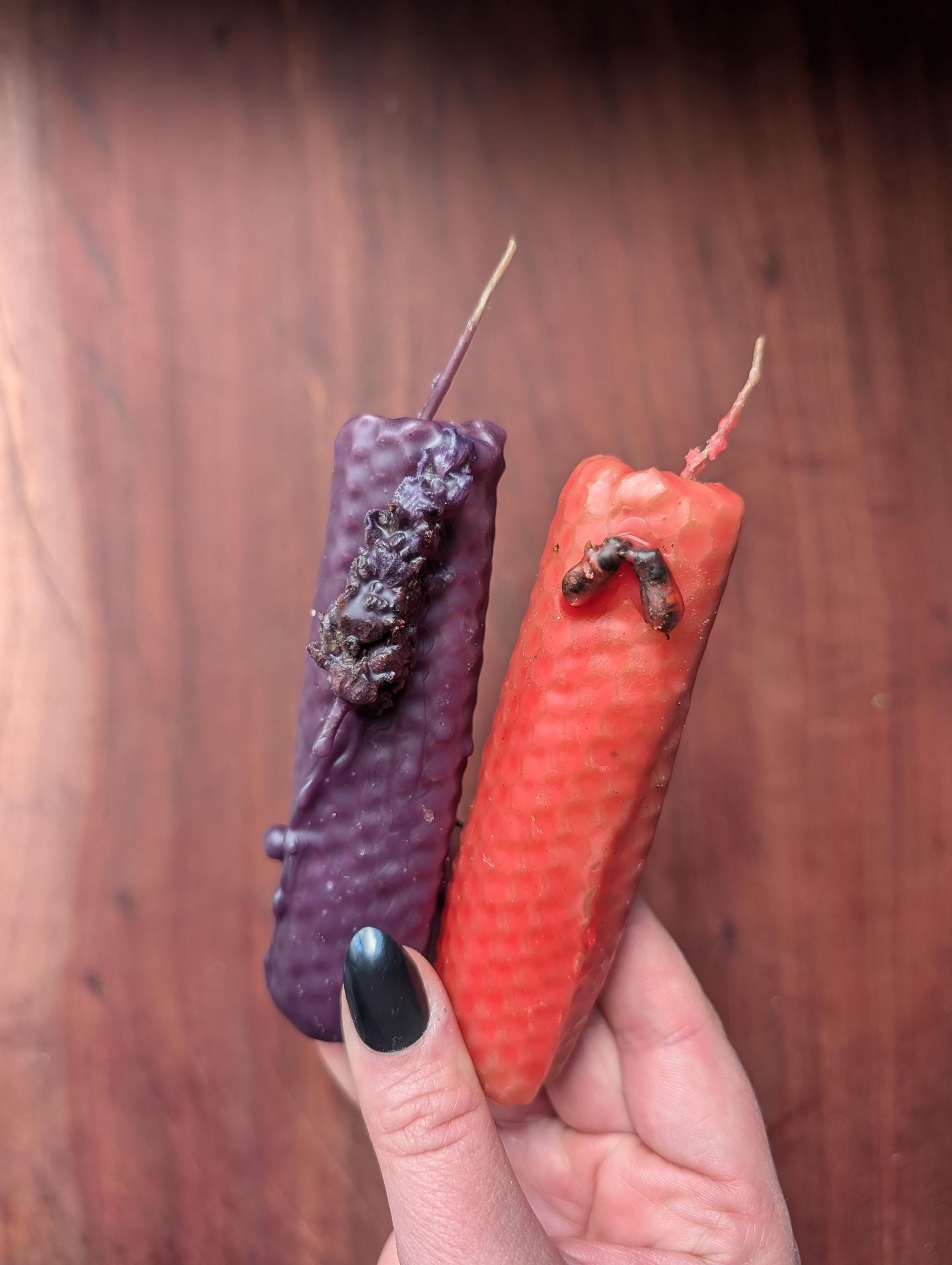 Candle Ritual Set | Choose any two hand-rolled beeswax tapers